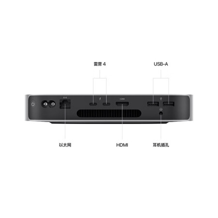 【新客特价】苹果Apple Mac mini 台式机电脑租赁 2023款（M2 8核中央处理器/8G/256G SSD/10核图形处理器/戴尔P2719H 27英寸显示器）