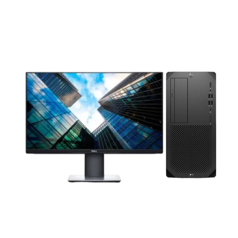 惠普HP Z2G9 台式机电脑租赁（I7-12700K/32G/2T+512G SSD/RTX3060 12G独显/戴尔P2419H 24英寸显示器）