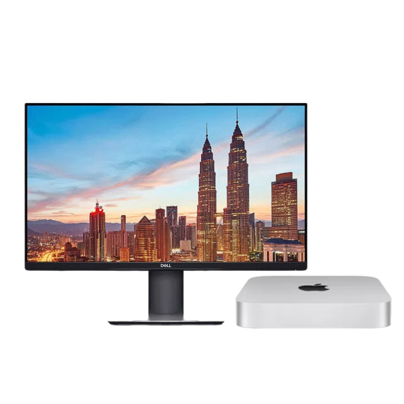 【新客特价】苹果Apple Mac mini 台式机电脑租赁 2023款（M2 8核中央处理器/8G/256G SSD/10核图形处理器/戴尔P2719H 27英寸显示器）