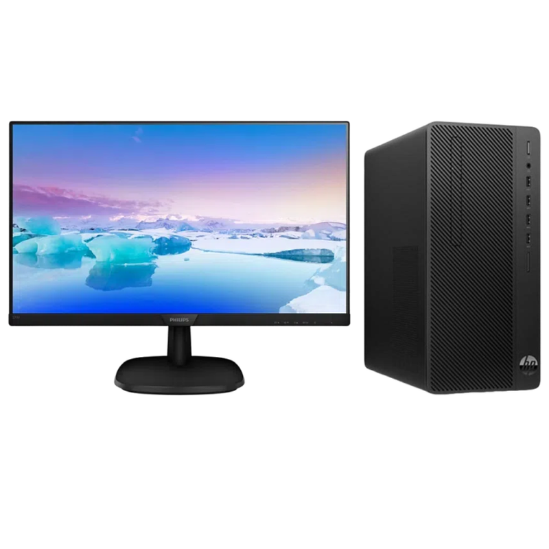 惠普HP 288G5 台式机电脑租赁（i5-9500/16G/1T+256G/GTX1650 4G/飞利浦271V8 27英寸显示器）