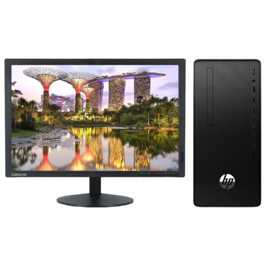 惠普Hp 288G6 台式机电脑租赁(i3-10100/8G/1T+256G SSD/核显/联想显示器 T2055 20英寸) 惠普Hp 288G6 台式机电脑租赁(i3-10100/8G/1T+256G SSD/核显/联想显示器 T2055 20英寸)