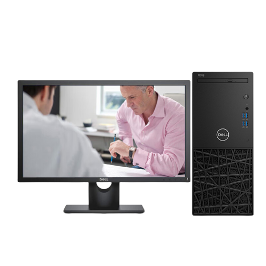 戴尔Dell 成铭3991 台式机电脑租赁（i3-10100/16G/1T+256G SSD/核显/戴尔E2219HN 21.5英寸显示器）