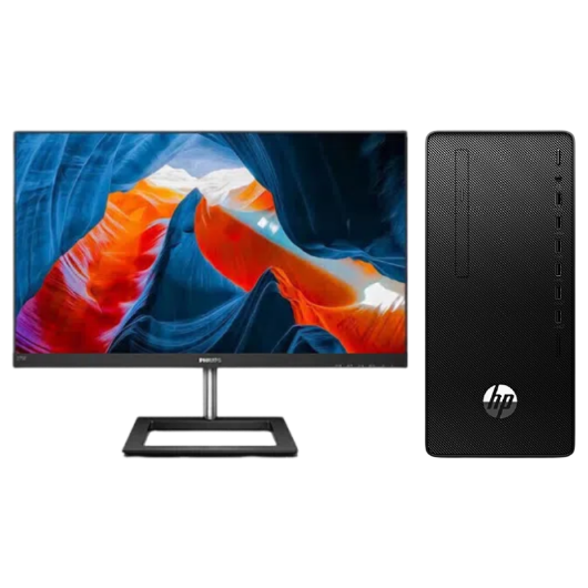 惠普Hp 288G6 台式机电脑租赁（i5-10500/16G/1T+256G SSD/GTX1650 4G独显/飞利浦显示器  275E1 27英寸）