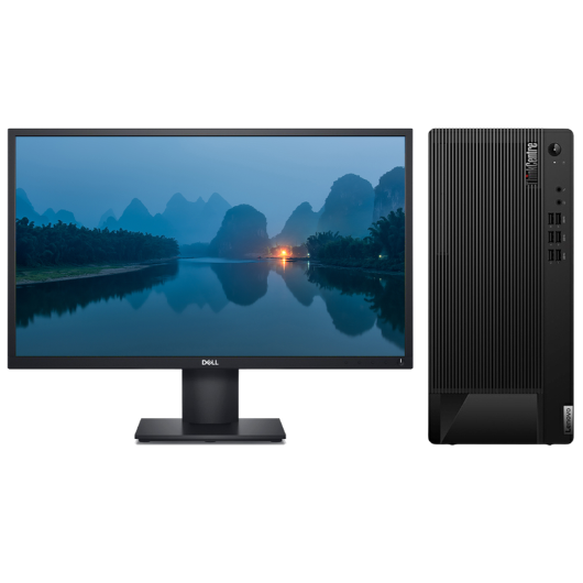 联想Lenovo E97 台式机电脑租赁（G5905/8G/256G SSD/核显/戴尔显示器 D2421H 24英寸）