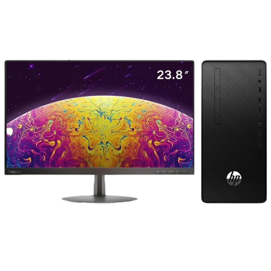 惠普Hp 288G6 台式机电脑租赁(i3-10100/8G/1T+256G SSD/核显/联想显示器 T24A-10 24英寸) 惠普Hp 288G6 台式机电脑租赁(i3-10100/8G/1T+256G SSD/核显/联想显示器 T24A-10 24英寸)