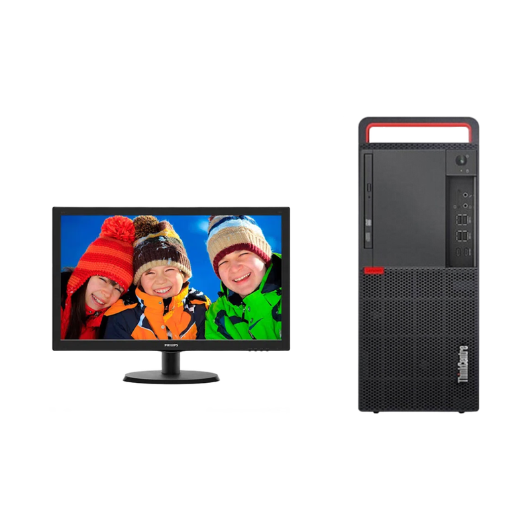 联想Lenovo M910T 台式机电脑租赁（i3 6代/8G/256G SSD/核显/飞利浦显示器223V5LSB 21.5英寸）