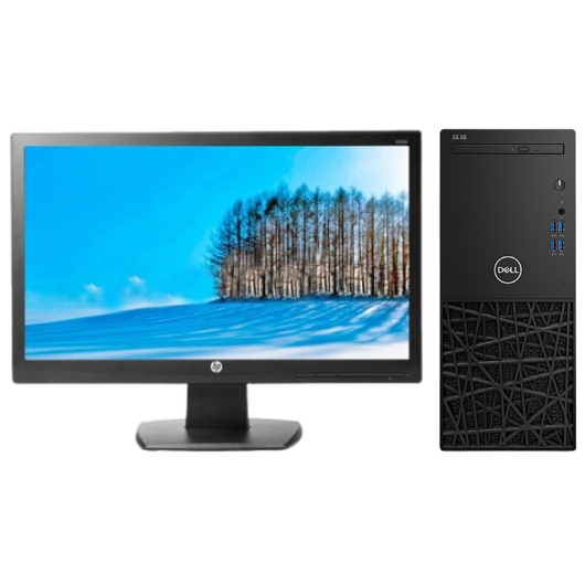 戴尔Dell CM3991 台式机电脑租赁（i3-10100/16G/256G SSD/核显/惠普显示器 V202B 20英寸）