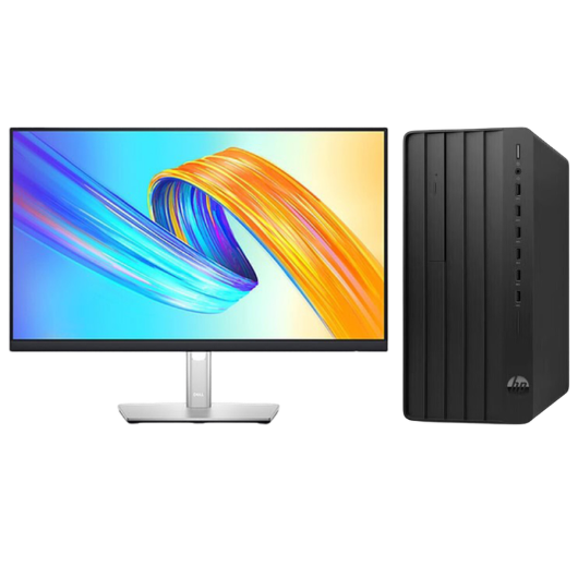 惠普Hp 288G9 台式机电脑租赁（i3-12100/8G/256G SSD/核显/戴尔显示器 P2422H 23.8英寸）