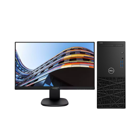 戴尔Dell 成铭3991 台式机电脑租赁(I5-10500/16G/1T+256G SSD/核显/飞利浦243S7QDSBF 23.8英寸显示器) 戴尔Dell 成铭3991 台式机电脑租赁(I5-10500/16G/1T+256G SSD/核显/飞利浦243S7QDSBF 23.8英寸显示器)