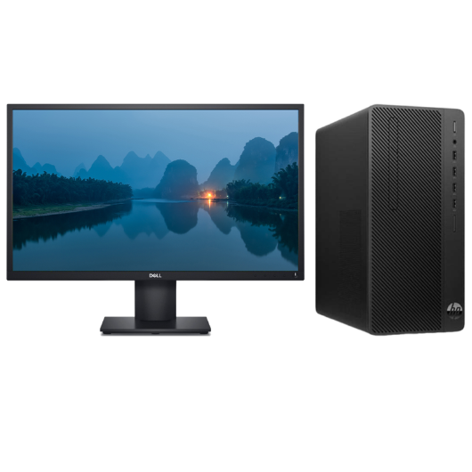 惠普Hp 288G5 台式机电脑租赁（i5-9500/16G/1T+256G SSD/GTX1650 4G独显/戴尔显示器 D2421H 24英寸）