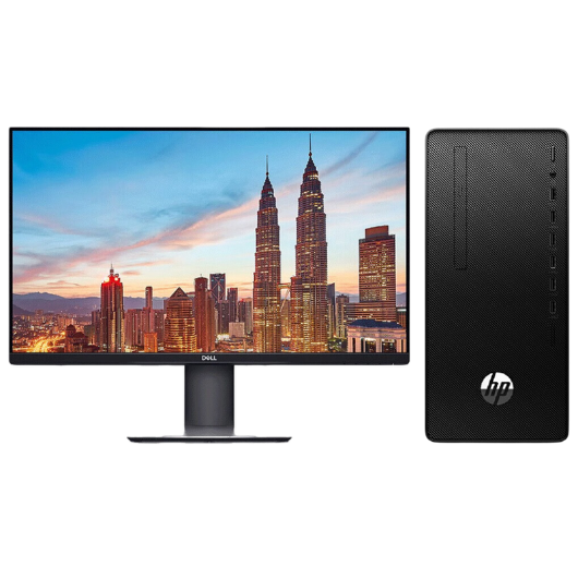 惠普Hp 288G6 台式机电脑租赁（i5-10500/8G/256G SSD/核显/戴尔显示器 P2719H 27英寸）