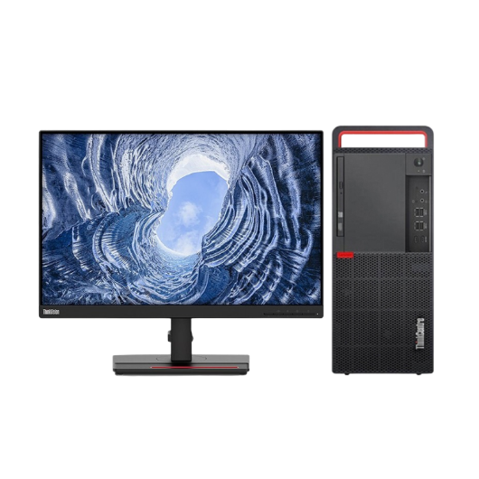 联想Lenovo M910t 台式机电脑租赁（I3-6/8G/256G SSD/核显/联想P24i 23.8英寸显示器）