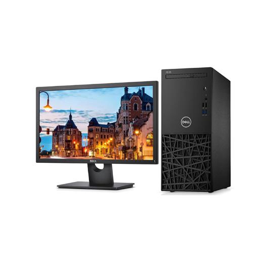 戴尔Dell 成铭3980 台式机电脑租赁（I3-8100/8G/256G SSD/核显/戴尔E2219HN 21.5英寸显示器）
