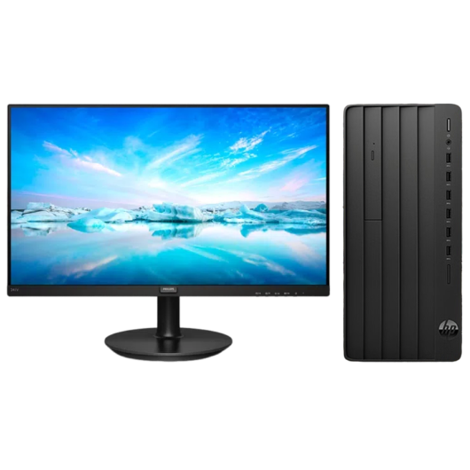 惠普Hp 288G9 E 台式机电脑租赁（i5-13500/16G/1T SSD/RTX3050 6G独显/飞利浦显示器 241V8 24英寸）