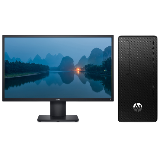 惠普Hp 288G6 台式机电脑租赁（i5-10500/16G/1T+256G SSD/核显/戴尔显示器 D2421H 24英寸）