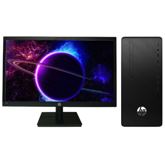 惠普Hp 288G6 台式机电脑租赁（i3-10100/8G/1T+256G SSD/核显/惠普显示器 V220 21.5英寸）