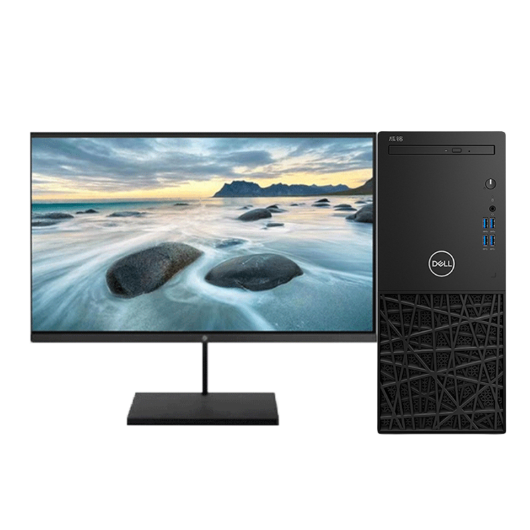 戴尔Dell 成铭3991 台式机电脑租赁(i3-10100/16G/1T+256G SSD/核显/惠普M2456 23.8英寸显示器) 戴尔Dell 成铭3991 台式机电脑租赁(i3-10100/16G/1T+256G SSD/核显/惠普M2456 23.8英寸显示器)
