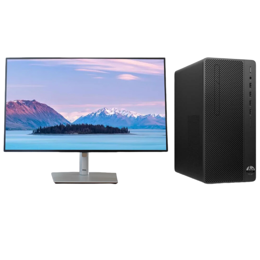 惠普Hp 288G5 台式机电脑租赁（i5-9500/16G/1T+256G SSD/GTX1650 4G独显/戴尔显示器 U2722DX 27英寸）