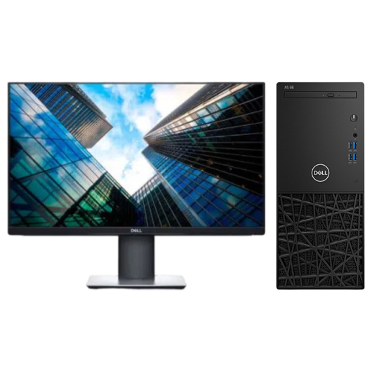 戴尔Dell CM3980D 台式机电脑租赁（i3-8100/8G/256G SSD/核显/戴尔显示器 P2419H 24英寸）