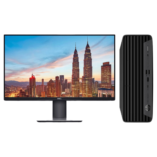 惠普Hp 400G9 SFF R 台式机电脑租赁（i5-13500/16G/512G SSD/核显/戴尔显示器 P2719H 27英寸）