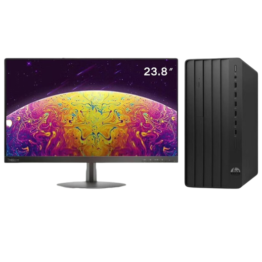 惠普Hp 288G9 台式机电脑租赁（i3-12100/8G/256G SSD/核显/联想显示器 T24A-10 24英寸）