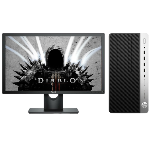 惠普Hp 680G3 台式机电脑租赁（i5-6500/8G/256G SSD/核显/戴尔显示器E2216H 21.5英寸）