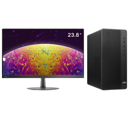 惠普Hp 288G5 台式机电脑租赁（i5-9500/16G/1T+256G SSD/GTX1650 4G独显/联想显示器 T24A-10 24英寸）