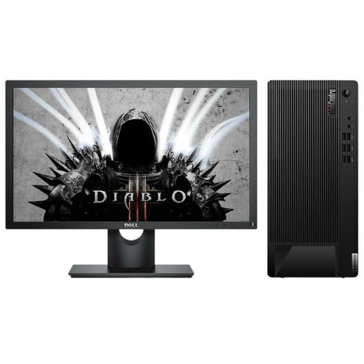 联想Lenovo E97 台式机电脑租赁（G5905/8G/256G SSD/核显/戴尔显示器E2216H 21.5英寸）