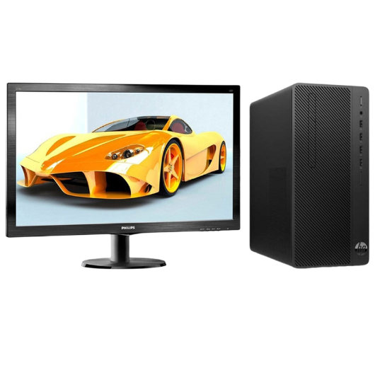 惠普Hp 288G5 台式机电脑租赁（i5-9500/16G/1T+256G SSD/GTX1650 4G独显/飞利浦显示器 223S5LHSB 21.5英寸）