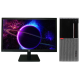 联想Lenovo E96X 台式机电脑租赁（G4900/8G/256G SSD/核显/惠普显示器 V220 21.5英寸）
