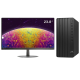 惠普Hp 288G9 台式机电脑租赁（i3-12100/8G/256G SSD/核显/联想显示器 T24A-10 24英寸）